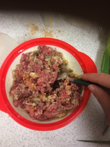 Beef mince mixed